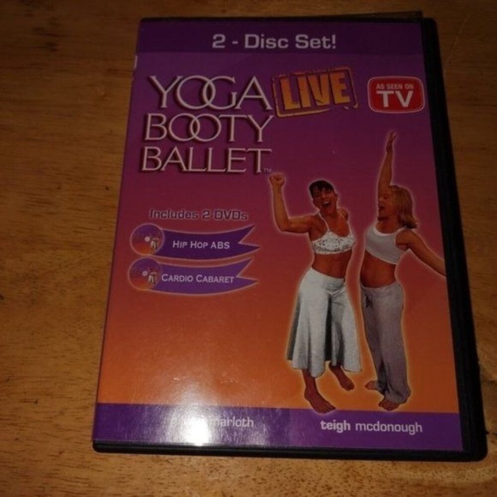 YOGA BOOTY BALLET- LIVE-2 DISC SET-INCLUDES 2 DVD'S-